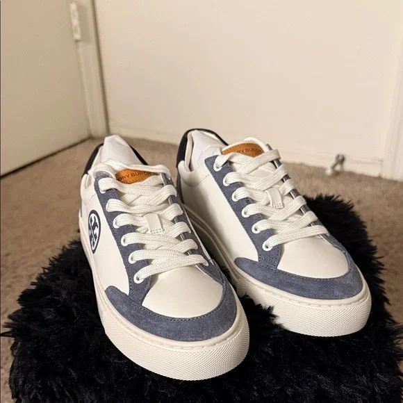 Tory Burch Women’s Perfect Navy/ Calcite/ Snow White Color Block Sneaker